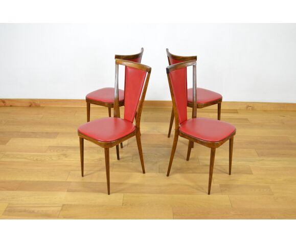 4 bistro chairs baumann vintage edition 1960