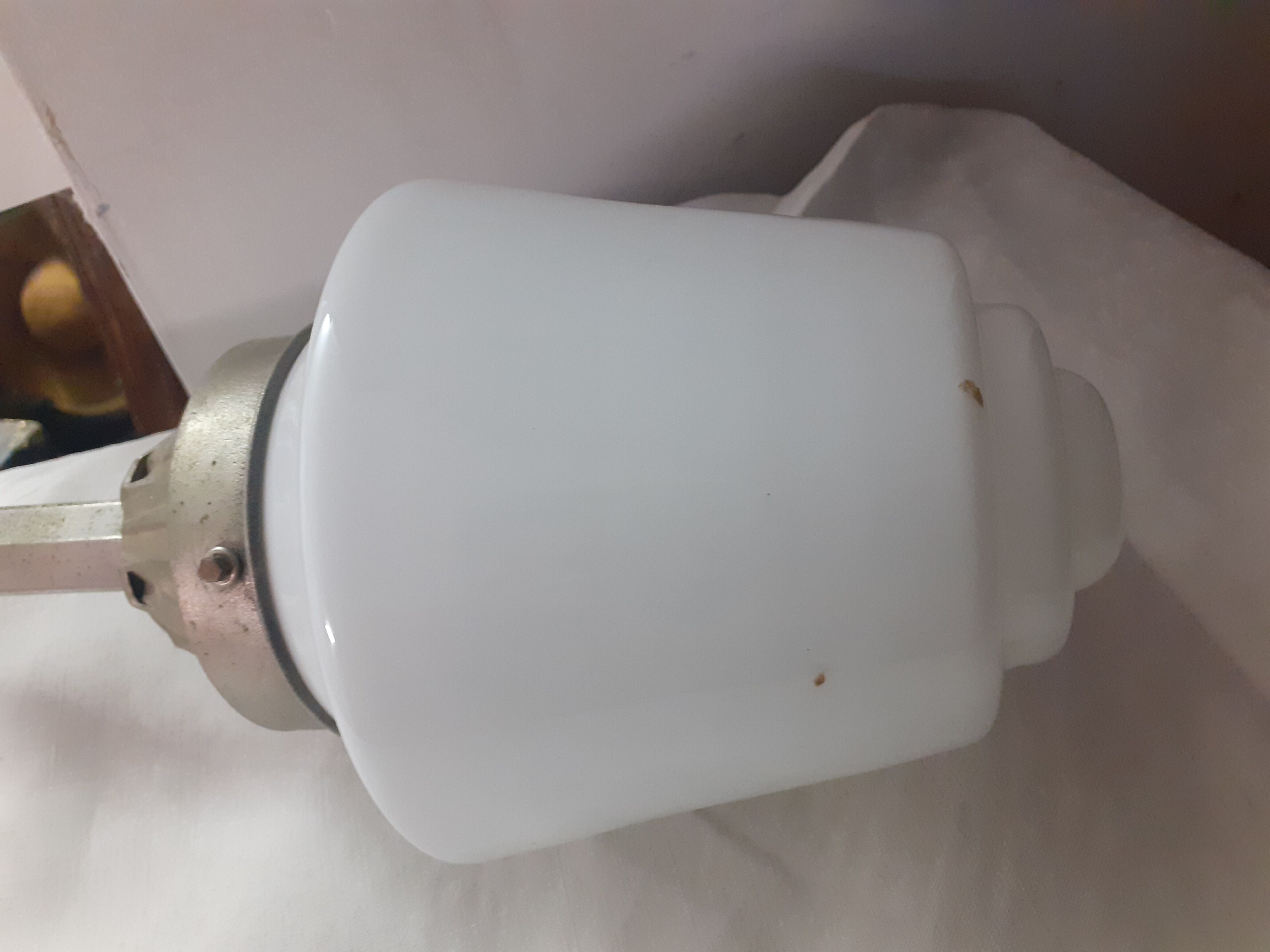 White hanging opaline art deco