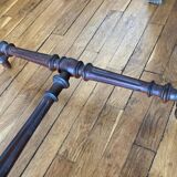 Table with a spacer topped with a spinning top.