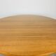 Scandinavian round extendable table, teak, 1960s
