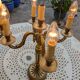 Paire de chandeliers en bronze dore