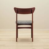 Set of four teak chairs, Danish design, 1970s, production: Denmark