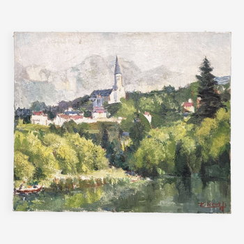 Painting of a French landscape