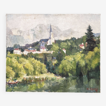 Tableau d'un paysage français