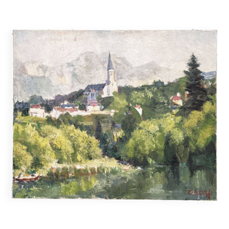 Painting of a French landscape