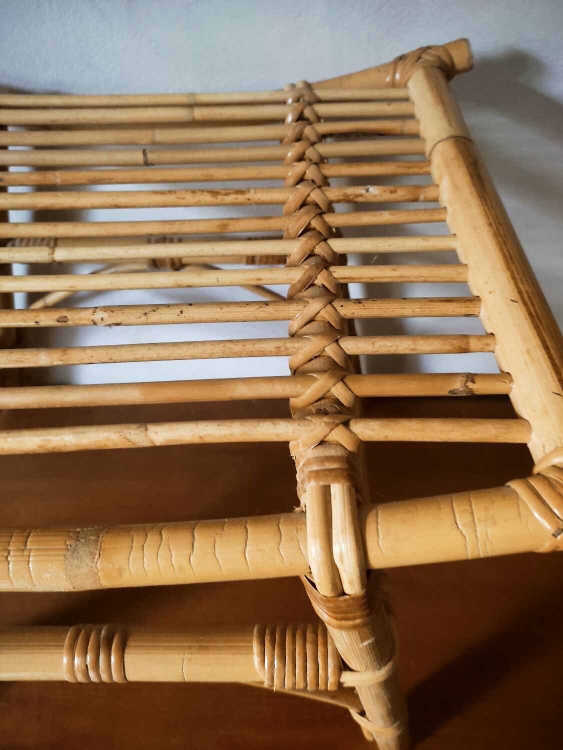 Asian-style rattan stool