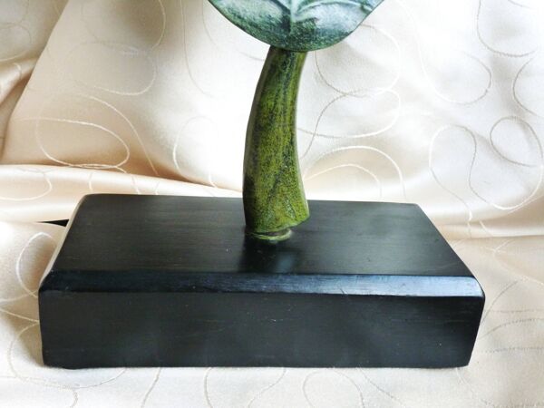 Lampe feuille, lampe d'ambiance, lampe feuille métal, lampe à poser vintage