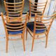 Lot of four antique chairs. Bistro. 1960.
