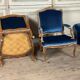 Pair Of Armchairs For Queen Louis XV, Carved “oak” Wood 18th Century