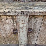 Established ancient French console table / kitchen island / shop counter, early 1900s.