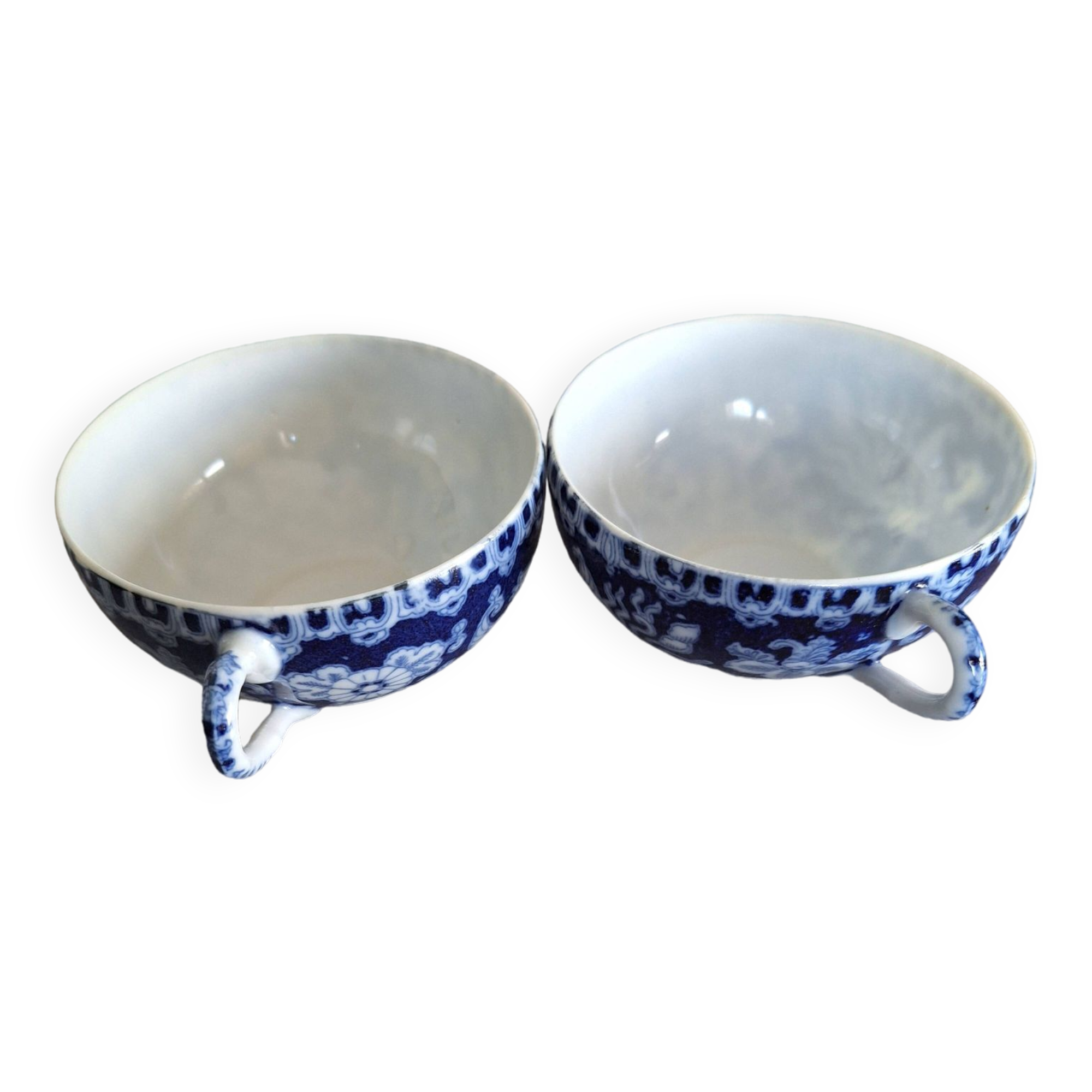 Blue Chinese Porcelain Teacups