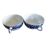 Blue Chinese Porcelain Teacups