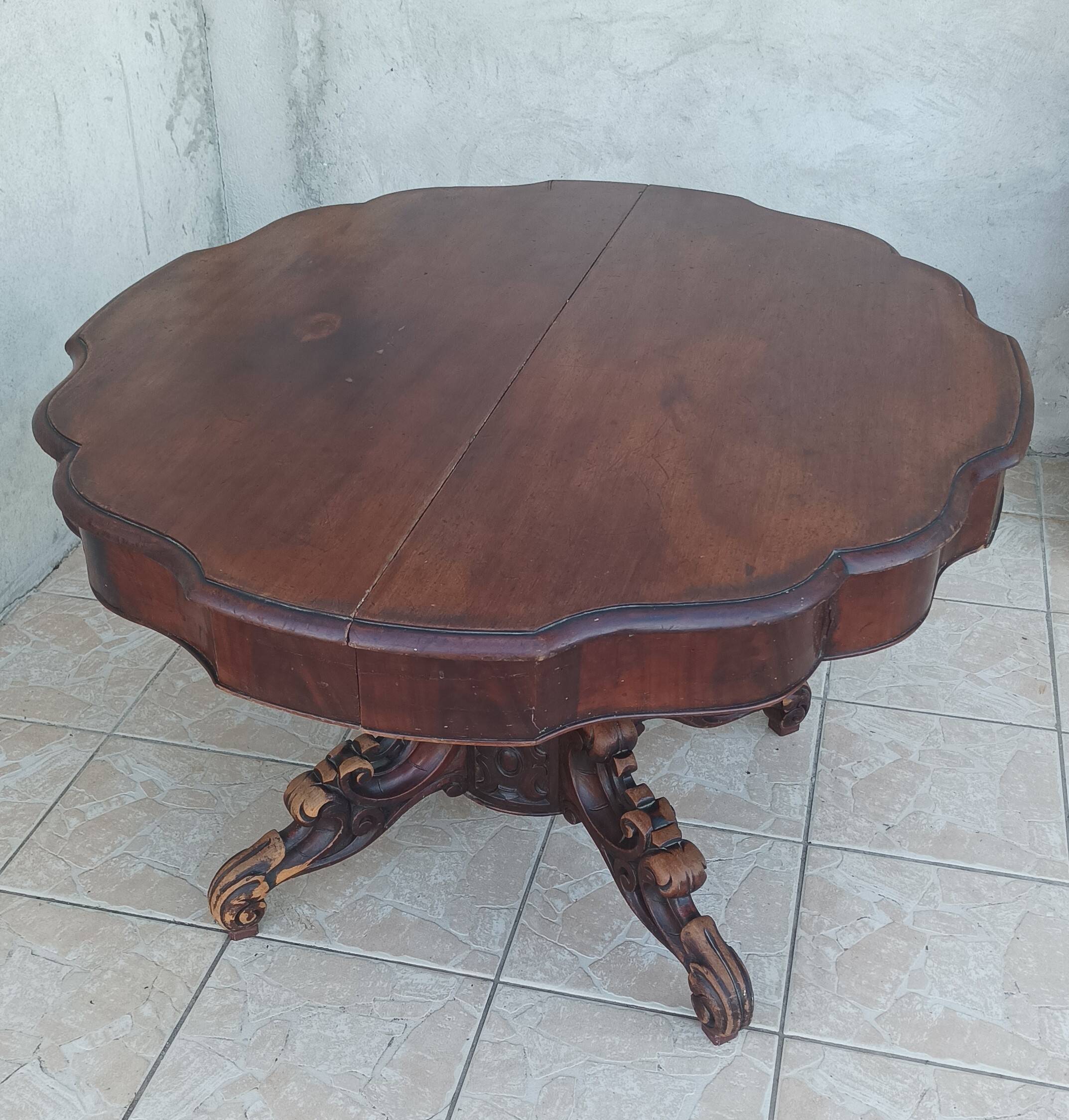 19th century English mahogany table