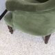 Toad armchair in green velvet