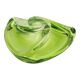 Vintage Green Crystal Bowl Val Saint Lambert 1960s