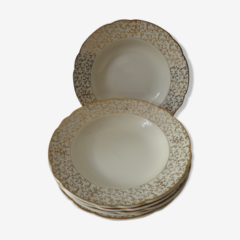 Six hollow plates Villeroy and Boch