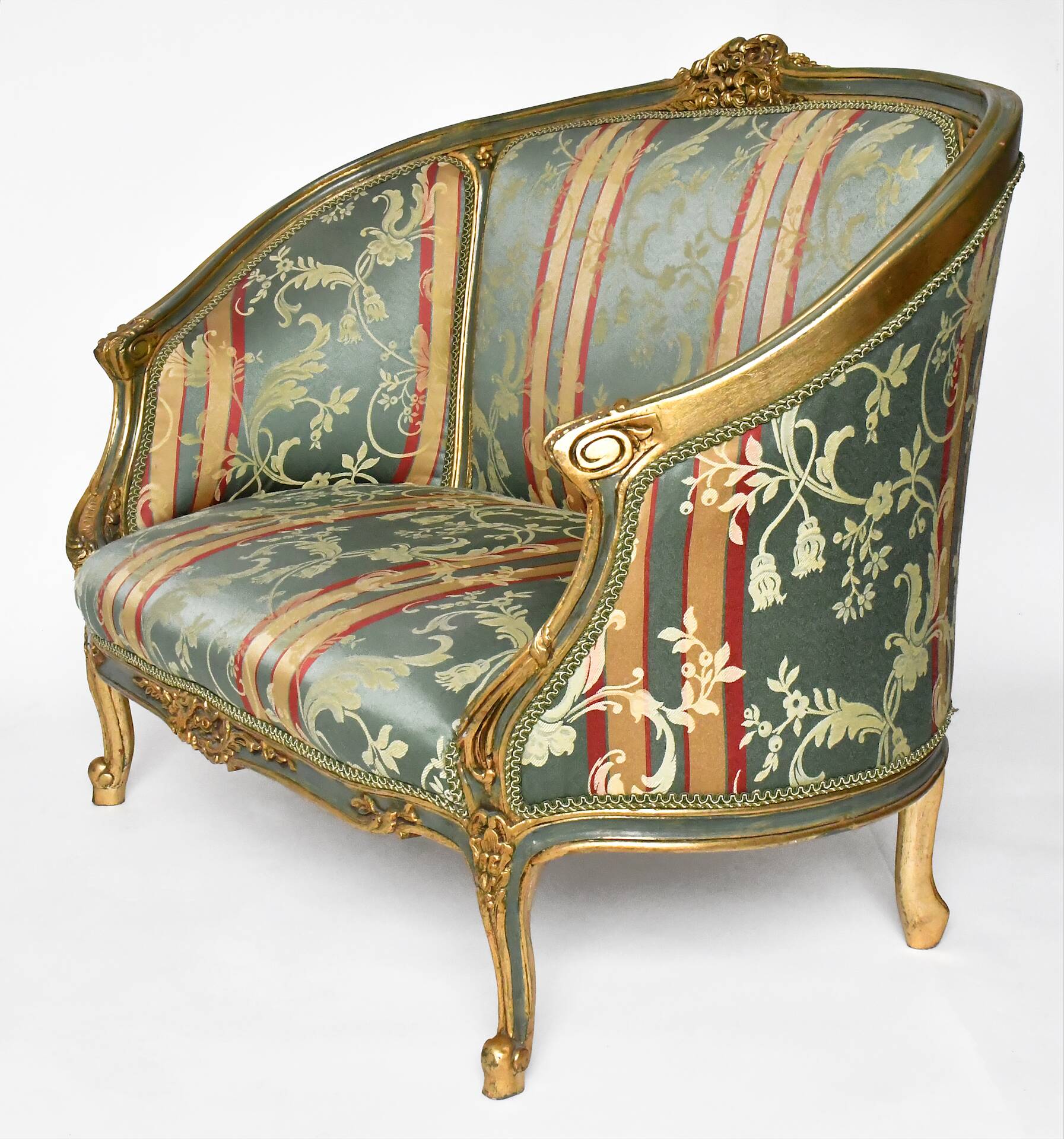 Louis XV style basket sofa