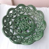Green ceramic bowl