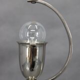 1930s Czech Art Deco nickel table lamp