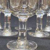 6 Vintage Glasses with Original Pure Design