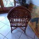 Chaise rotin enfant