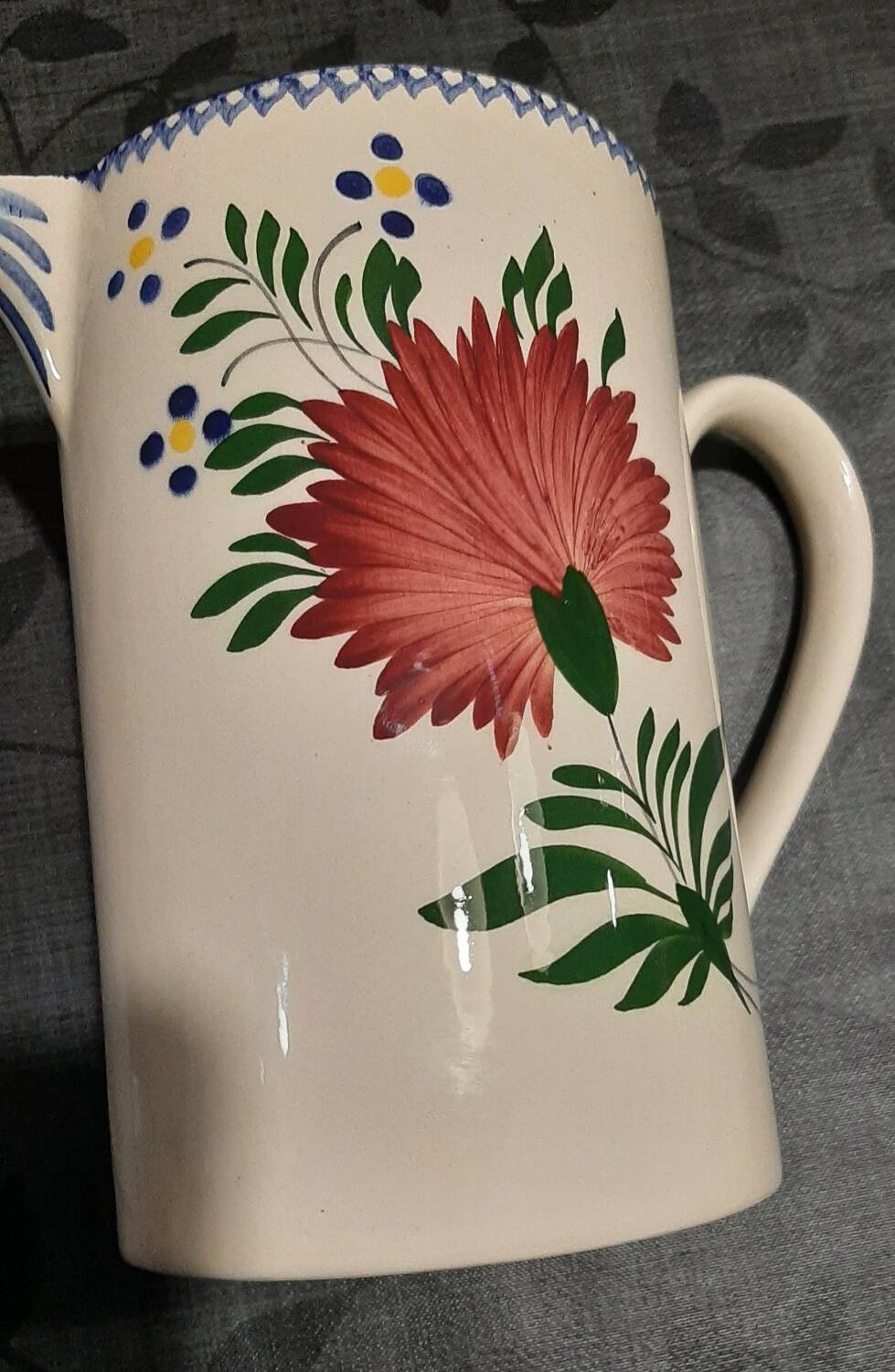 Charolles earthenware pitcher