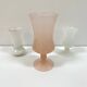Set of three small antique vases in opaline and porcelain - 1950s