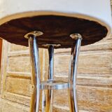 Tabouret tripode assise blanche