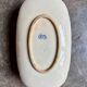 Blue ironstone sauce boat, "Blue Ibis" service no. 1.