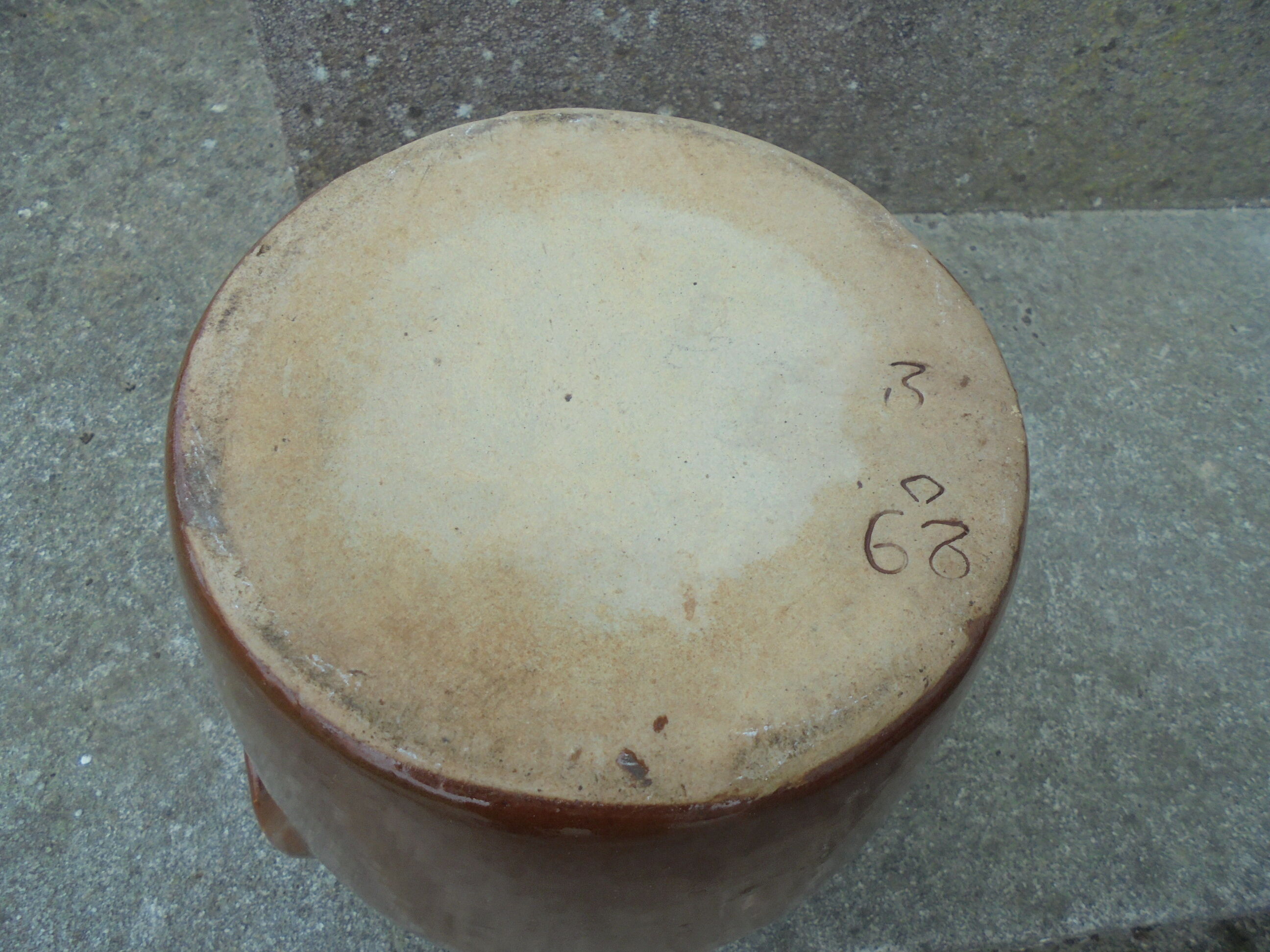 Terracotta pot with confit fat