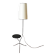 Tripod floor lamp with shelf