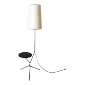 Tripod floor lamp with shelf