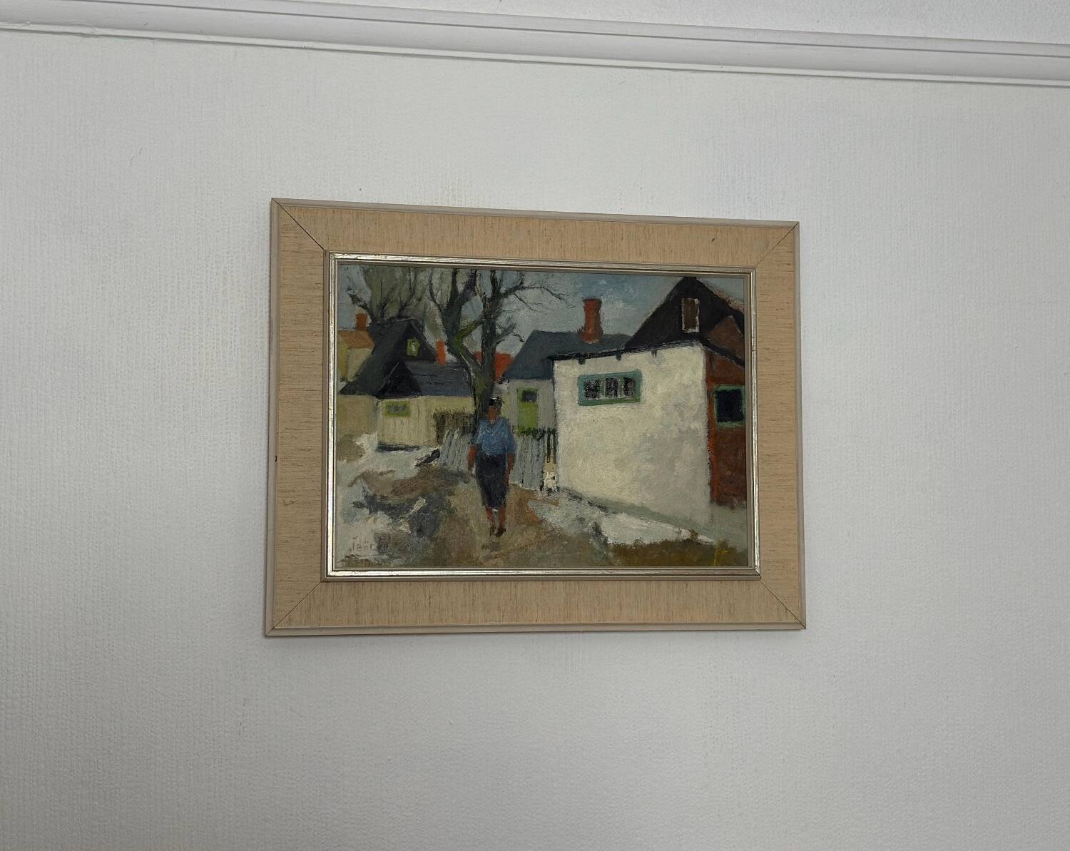 Swedish Oil on Panel – “Street ” by JOHN BÖRÉN