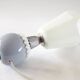 Opaline lamp and lavender earthenware
