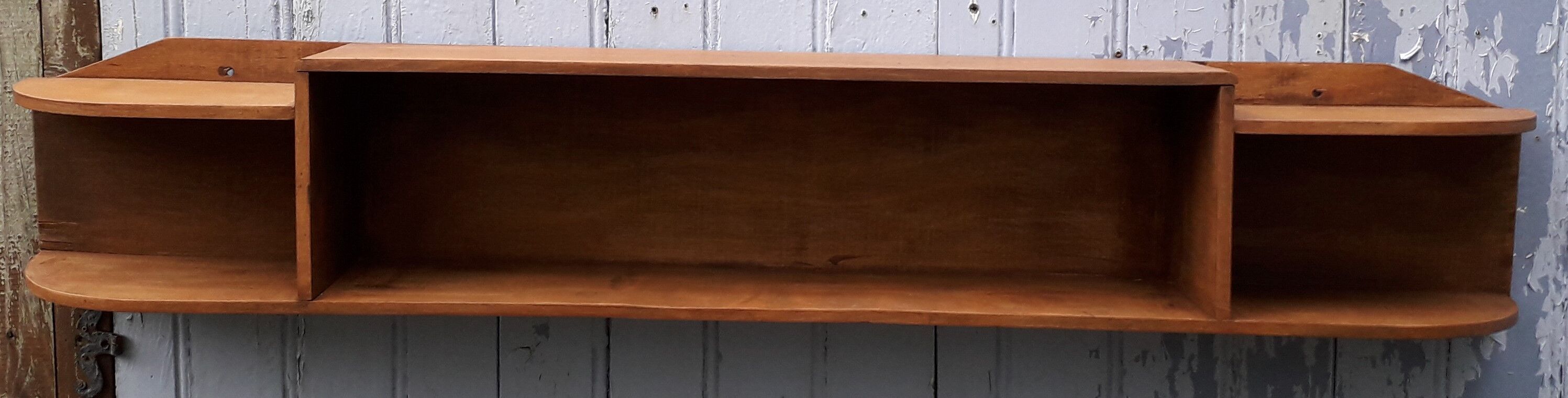Art deco wooden shelf