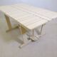 Mid-Century folding garden table wood by Triconfort Riviera model, 1970s