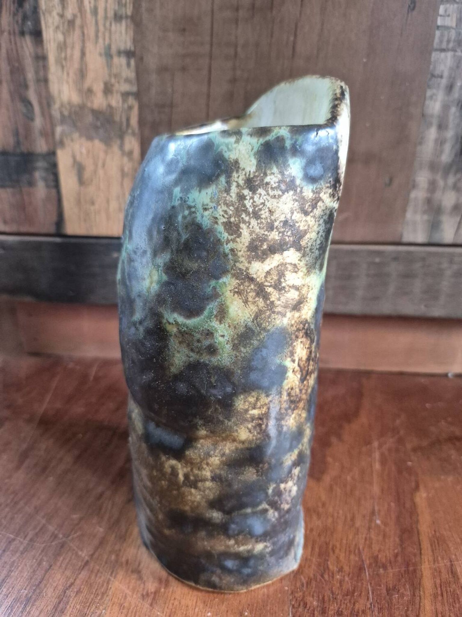 Vase en grès émaillé ib. helm doigt / pouce