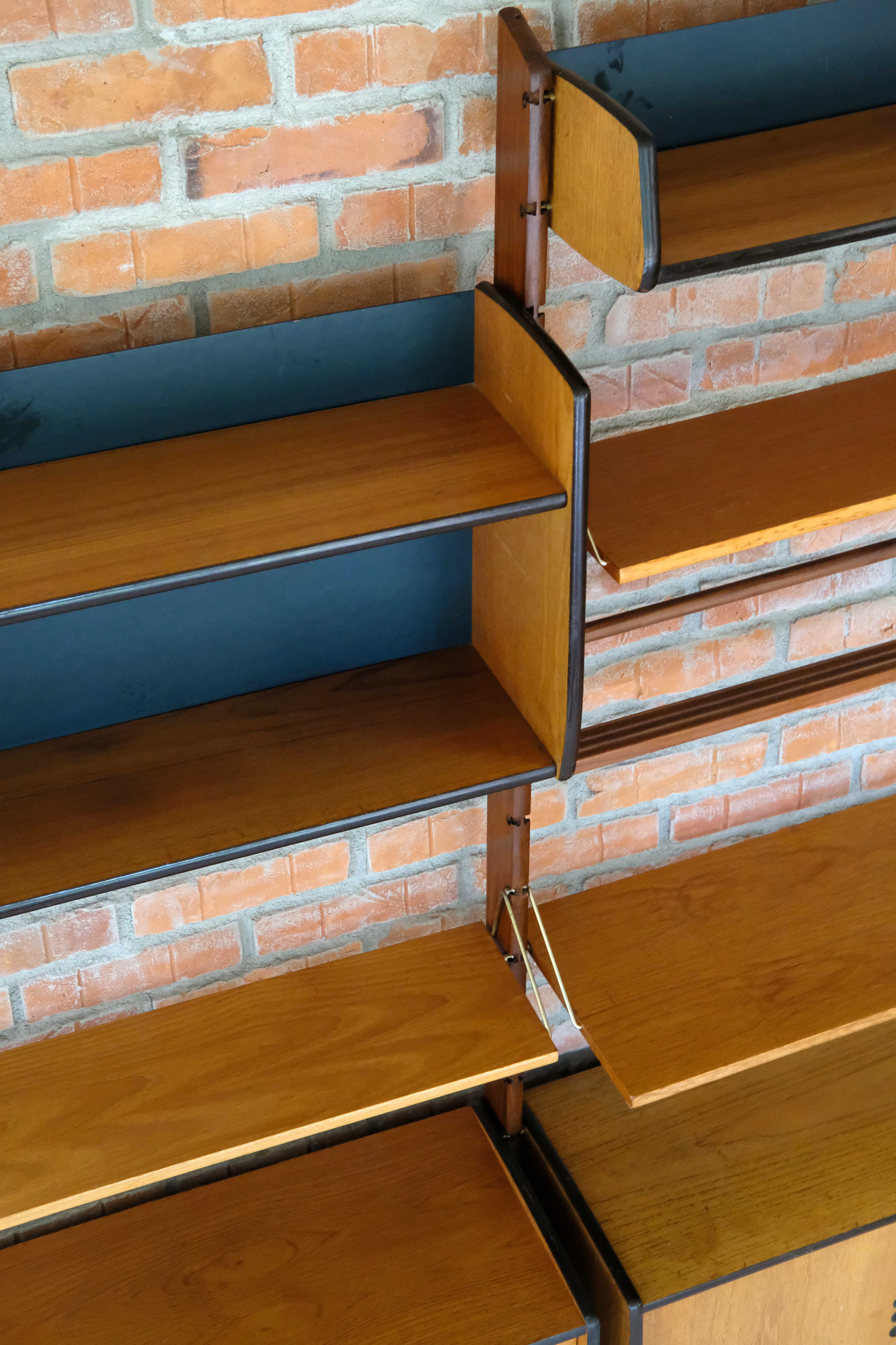 Wall Unit by John Texmon and Einar Blindheim, System Ergo, 2 Modules, Norway 1960's