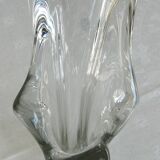 Vase design en cristal, années 70