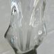 Designer crystal vase, 70s