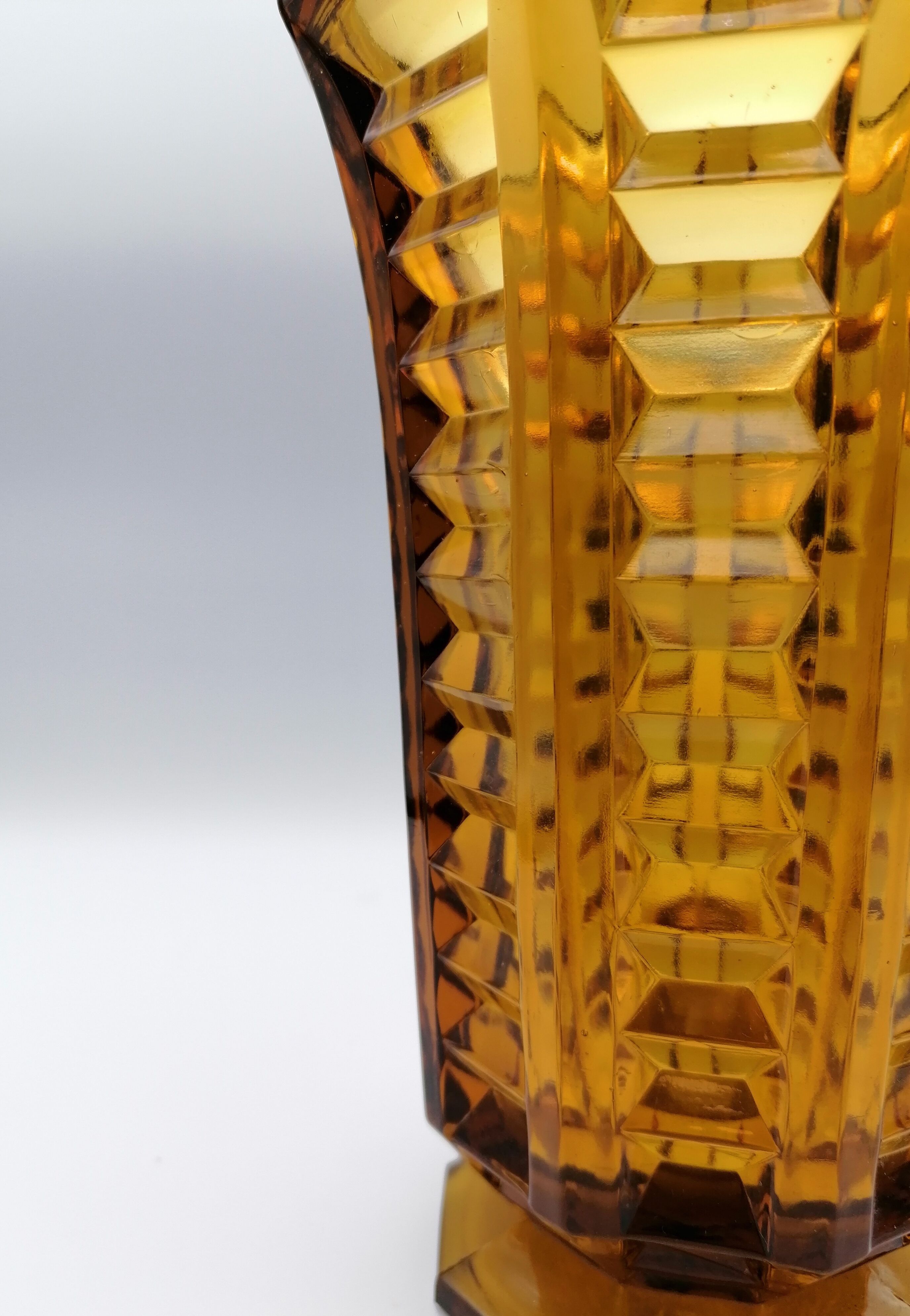 Art Deco-style yellow vase