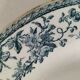 4 assiettes creuses Gien Bouquets de Roses terre de fer bleu de prusse