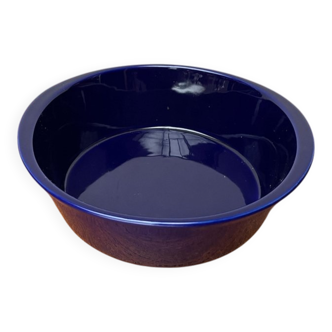 Dark blue ceramic vintage German bowl Lukull by Schönwald