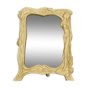 Cadre photo en bronze art nouveau