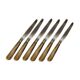 Lot de 6 couteaux corne et inox