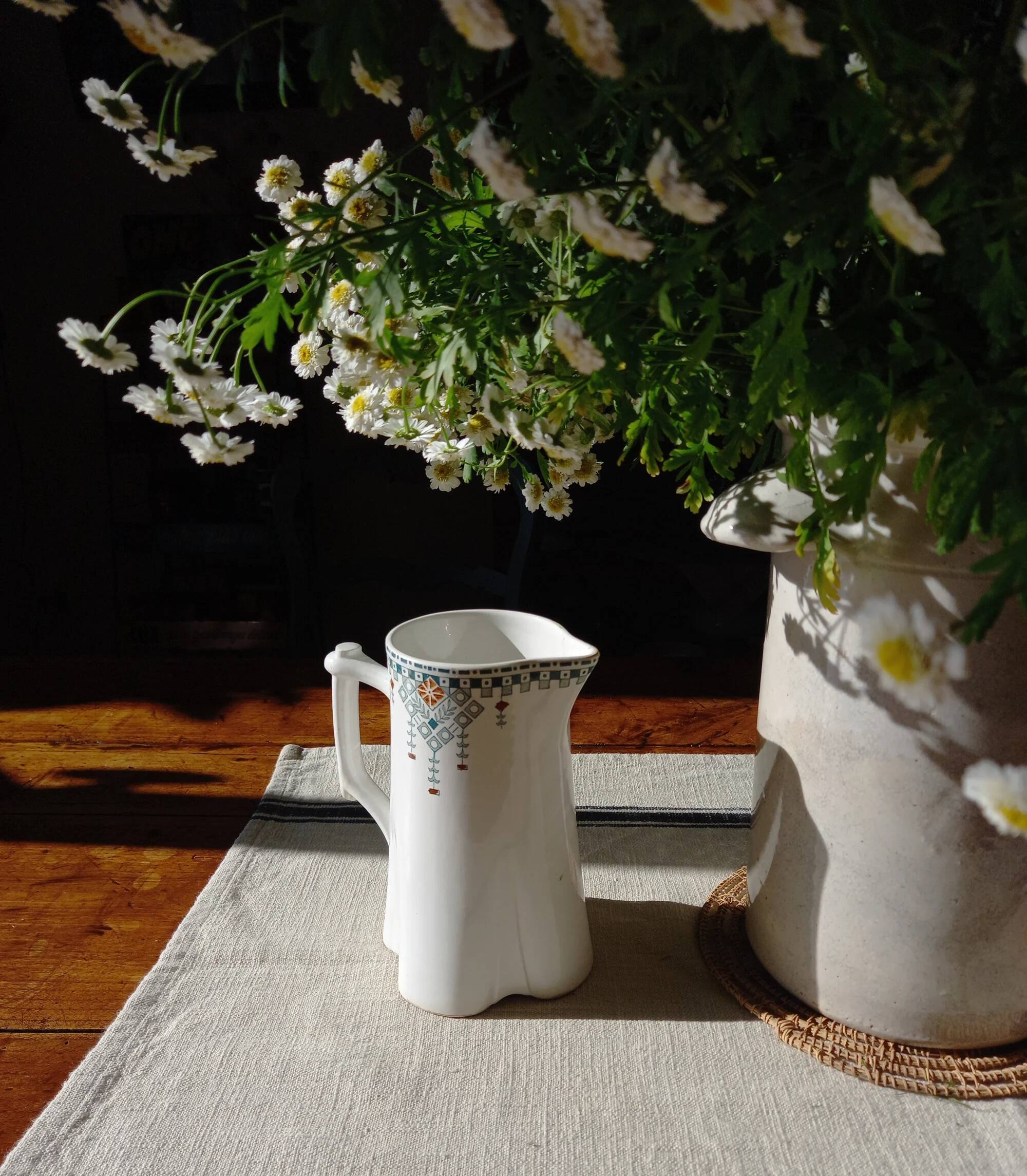 Art Deco pitcher in Longwy ironstone, 1911