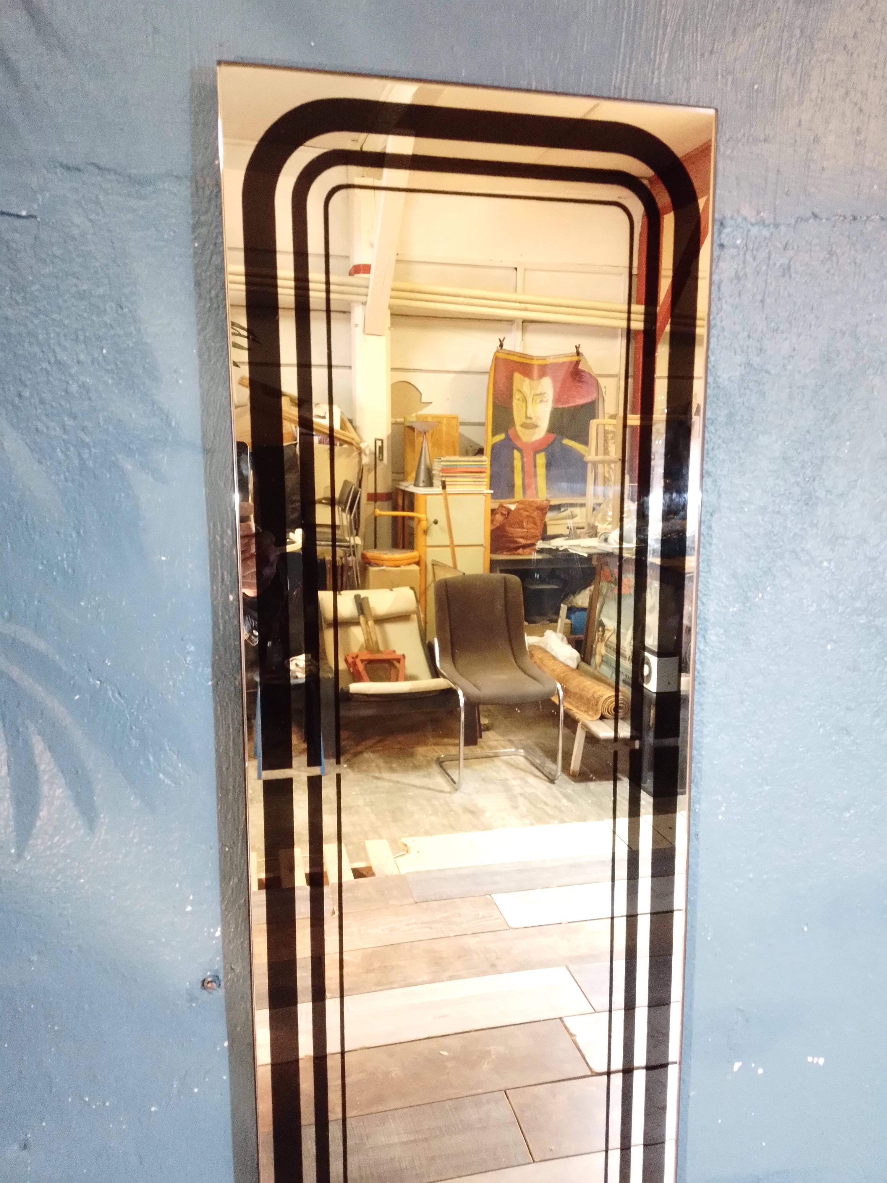 Wall mirror Italy 1970s