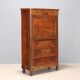 Antique mahogany secretary with leather, Italy, 19th century