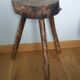 Brutalist tripod farm stool