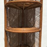 Vintage rattan shelf